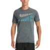 Nike - Heather Tilt Short Sleeve Hydroguard (Black) -Funky Trunks Store nike heather tilt short sleeve hydroguard black 1