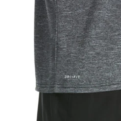 Nike - Heather Tilt Short Sleeve Hydroguard (Black) -Funky Trunks Store nike heather tilt short sleeve hydroguard black 4