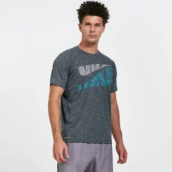 Nike - Heather Tilt Short Sleeve Hydroguard (Black) -Funky Trunks Store nike heather tilt short sleeve hydroguard black 6