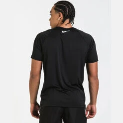 Nike - JDI Swoosh Short Sleeve Hydroguard (Black) -Funky Trunks Store nike jdi swoosh short sleeve hydroguard black 5