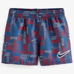 Nike - Logo Mash-Up Breaker 4" Volley Short (Midnight Navy) - Boys 9 Nike - Logo Mash-Up Breaker 4" Volley Short (Midnight Navy) - Boys -Funky Trunks Store nike logo mash up breaker 4 volley short midnight navy 4