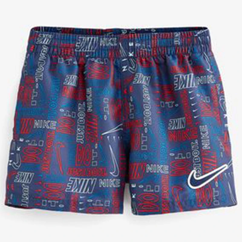 Nike - Logo Mash-Up Breaker 4" Volley Short (Midnight Navy) - Boys 6 Nike - Logo Mash-Up Breaker 4" Volley Short (Midnight Navy) - Boys - Image 4