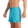 Nike - Logo Tape Racer 5" Volley Short (Oracle Aqua) -Funky Trunks Store nike logo tape racer 5 volley short oracle aqua 1