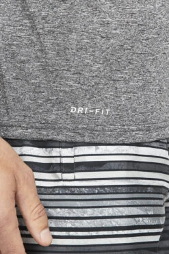 Nike - Long Sleeve Hydroguard T-Shirt (Black) -Funky Trunks Store nike long sleeve hydroguard t shirt black 10