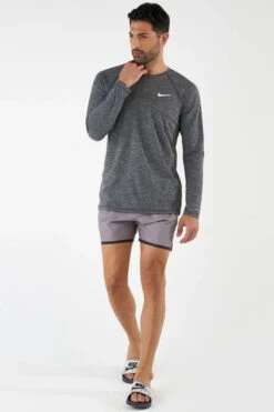 Nike - Long Sleeve Hydroguard T-Shirt (Black) -Funky Trunks Store nike long sleeve hydroguard t shirt black 14