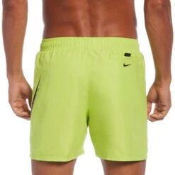 Nike - Men's Swim Liquify Swoosh 5" Volley Short (Atomic Green) -Funky Trunks Store nike mens swim liquify swoosh 5 volley short atomic green 2