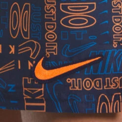 Nike - Men's Swim Logo Mash-up 5" Volley Short (Midnight Navy) -Funky Trunks Store nike mens swim logo mash up 5 volley short midnight navy 3