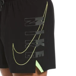 Nike - Reflect Logo 5" Volley Short (Black) -Funky Trunks Store nike reflect logo 5 volley short black 4