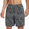 Nike - Shark Icon 7" Volley Short (Black) -Funky Trunks Store nike shark icon 7 volley short black 1