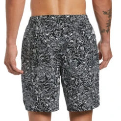 Nike - Shark Icon 7" Volley Short (Black) -Funky Trunks Store nike shark icon 7 volley short black 2
