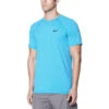 Nike - Short Sleeve Hydroguard T-Shirt (Blue Fury) -Funky Trunks Store nike short sleeve hydroguard t shirt blue fury 1
