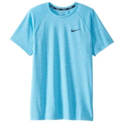 Nike - Short Sleeve Hydroguard T-Shirt (Blue Fury) -Funky Trunks Store nike short sleeve hydroguard t shirt blue fury 4
