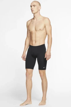 Nike - Swim Men's Hydrastrong Jammer (Black) -Funky Trunks Store nike swim mens hydrastrong jammer black 7
