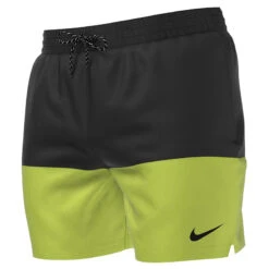 Nike - Swim Men's Split 5" Volley Short (Atomic Green) -Funky Trunks Store nike swim mens split 5 volley short atomic green 4