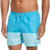 Nike - Swim Men's Split 5" Volley Short (Chlorine Blue) -Funky Trunks Store nike swim mens split 5 volley short chlorine blue 1