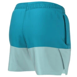 Nike - Swim Men's Split 5" Volley Short (Chlorine Blue) -Funky Trunks Store nike swim mens split 5 volley short chlorine blue 7