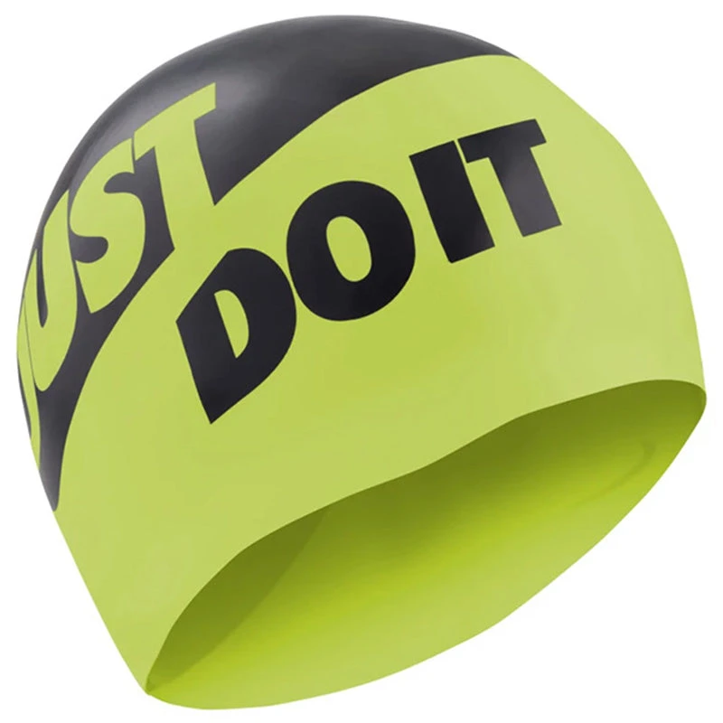 Nike - Unisex 'Just Do It' Swim Cap (Volt) 4 Nike - Unisex 'Just Do It' Swim Cap (Volt) - Image 2