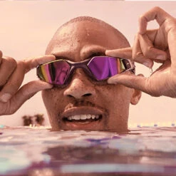 Speedo - Aquapulse Pro Mirrored Goggles - Red/Gold -Funky Trunks Store speedo aquapulse pro mirrored goggles red gold 6