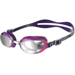 Speedo - Aquapure Mirror Goggle - Purple/Silver -Funky Trunks Store speedo aquapure mirror goggle purple silver 3