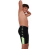 Speedo - Boy's Boom Logo Splice Jammer - Black/ZestGreen -Funky Trunks Store speedo boys boom logo splice jammer black zestgreen 1