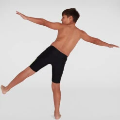 Speedo - Boy's Boom Logo Splice Jammer - Black/ZestGreen 11 Speedo - Boy's Boom Logo Splice Jammer - Black/ZestGreen -Funky Trunks Store speedo boys boom logo splice jammer black zestgreen 3