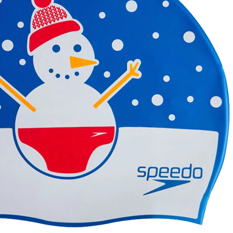 Speedo - Christmas Slogan Print Hat - Blue/Red 4 Speedo - Christmas Slogan Print Hat - Blue/Red - Image 2