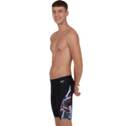 Speedo - ColourSplash V-Cut Jammer - Black/Red/White