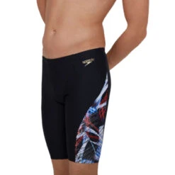 Speedo - ColourSplash V-Cut Jammer - Black/Red/White -Funky Trunks Store speedo coloursplash v cut jammer 3