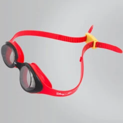 Speedo - Disney "Mickey Mouse" Illusion Junior Goggle - Red/Smoke -Funky Trunks Store speedo disney mickey mouse illusion junior goggle red smoke 3