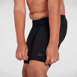 Speedo - Essentials Endurance+ Boys Jammer - Black -Funky Trunks Store speedo essentials endurance boys jammer black 5