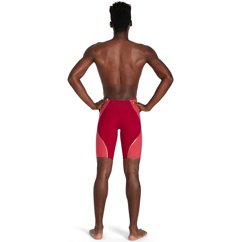 Speedo - Fastskin LZR Pure Intent High Waisted Jammer - Red 6 Speedo - Fastskin LZR Pure Intent High Waisted Jammer - Red - Image 4