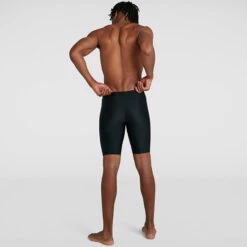 Speedo - Hexagonal Tech Placement Jammer - Black/Grey -Funky Trunks Store speedo hexagonal tech placement jammer black grey 4
