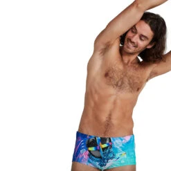 Speedo - Men's 17cm Club Training Placement Brief - Black/Blue -Funky Trunks Store speedo mens 17cm club training placement brief black blue 6