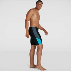 Speedo - Men's Dive Jammer - Black/Grey/Blue -Funky Trunks Store speedo mens dive jammer black grey blue 4