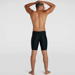 Speedo - Men's Dive Jammer - Black/Grey/Blue -Funky Trunks Store speedo mens dive jammer black grey blue 5