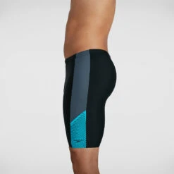 Speedo - Men's Dive Jammer - Black/Grey/Blue -Funky Trunks Store speedo mens dive jammer black grey blue 8