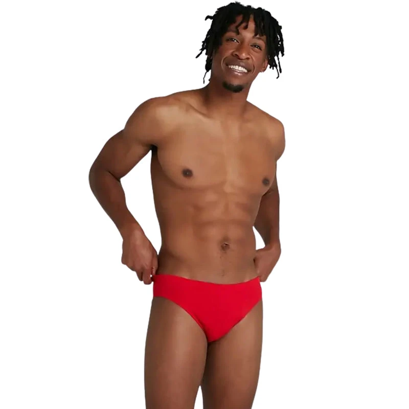 Speedo - Men's Essentials Endurance+ 7cm Brief - Red 3 Speedo - Men's Essentials Endurance+ 7cm Brief - Red