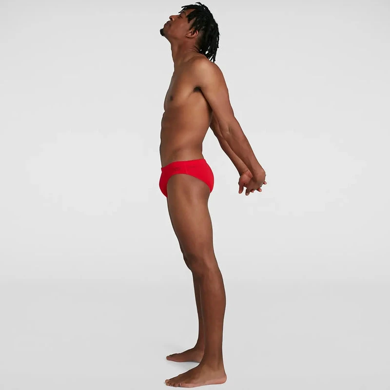 Speedo - Men's Essentials Endurance+ 7cm Brief - Red 6 Speedo - Men's Essentials Endurance+ 7cm Brief - Red - Image 4