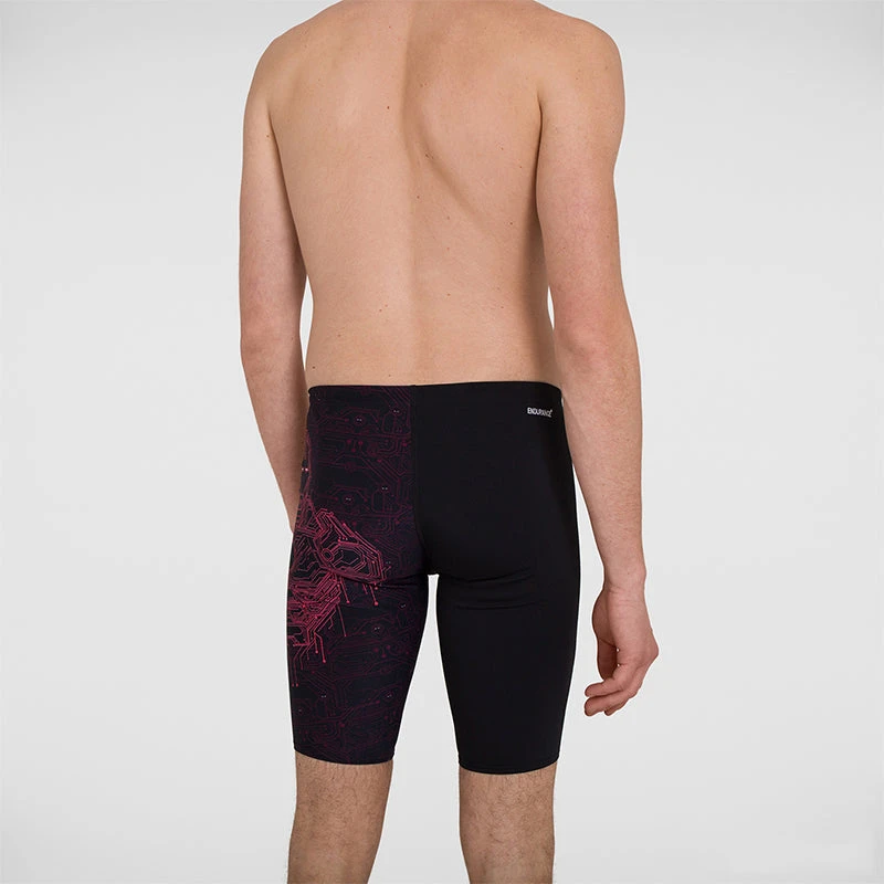 Speedo - Men's Marvel Placement V-Cut Jammer - Black/Red 9 Speedo - Men's Marvel Placement V-Cut Jammer - Black/Red - Image 7