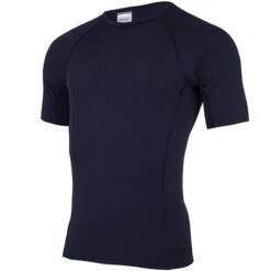 Speedo - Mens Short Sleeve Rash Top - Navy -Funky Trunks Store speedo mens short sleeve rash top navy 2