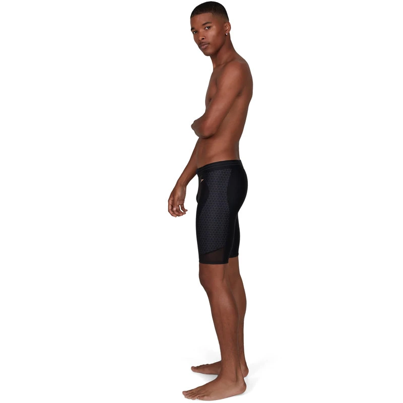 Speedo - Mesh Placement Jammer - Black/Grey 8 Speedo - Mesh Placement Jammer - Black/Grey - Image 6