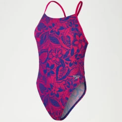 Speedo - Womens Bondi Night Floral Allover Digital Tie Back Swimsuit - Blue/Pink 16 Speedo - Womens Bondi Night Floral Allover Digital Tie Back Swimsuit - Blue/Pink -Funky Trunks Store speedo womens bondi night floral allover digital tie back swimsuit blue pink 7