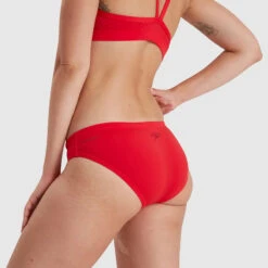 Speedo - Women's Eco Endurance+ Thinstrap Bikini 2Piece - Red -Funky Trunks Store speedo womens eco endurance thinstrap bikini 2piece red 6