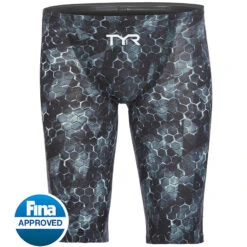 TYR - Avictor® Supernova Mens Jammer Swimsuit - Black/Grey -Funky Trunks Store tyr avictor supernova mens jammer swimsuit black grey 5