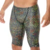 TYR - Men’s Atomic All Over Jammer Swimsuit - Black/Multi 1 TYR - Men’s Atomic All Over Jammer Swimsuit - Black/Multi -Funky Trunks Store tyr men s atmoic all over jammer swimsuit black multi 1