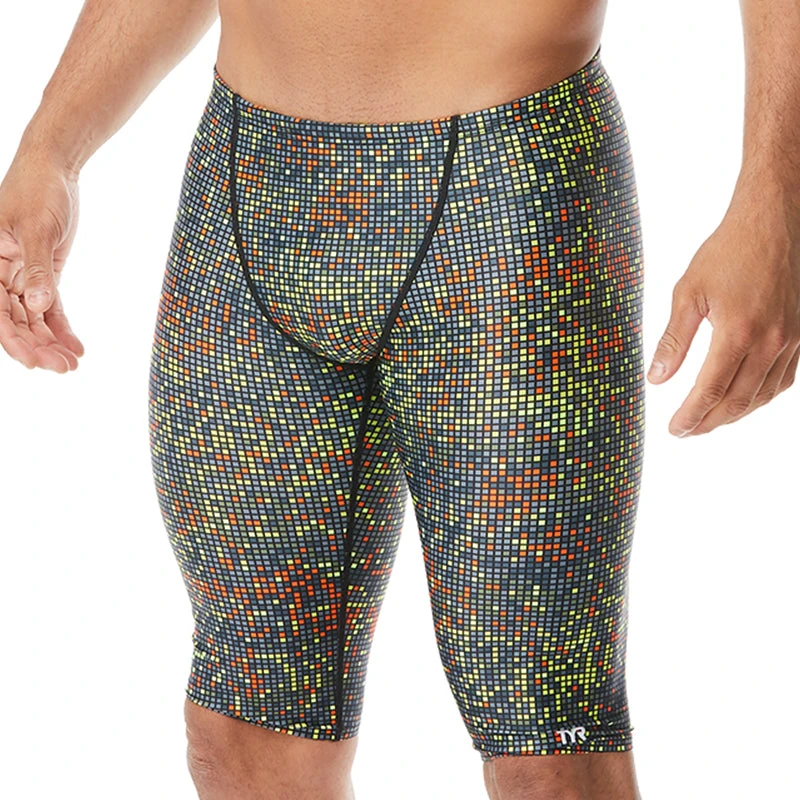 TYR - Men’s Atomic All Over Jammer Swimsuit - Black/Multi 3 TYR - Men’s Atomic All Over Jammer Swimsuit - Black/Multi
