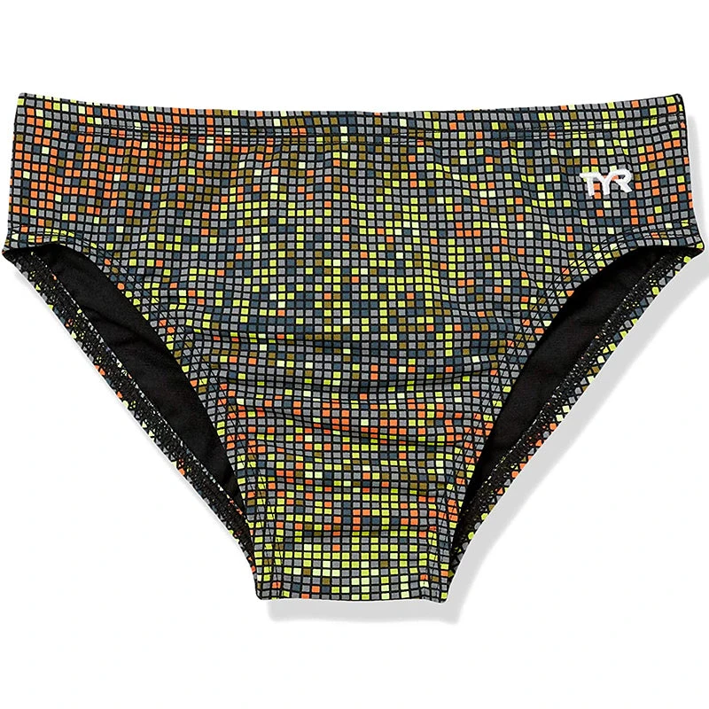 TYR - Men’s Atomic Racer Swimsuit - Black/Multi 5 TYR - Men’s Atomic Racer Swimsuit - Black/Multi - Image 3