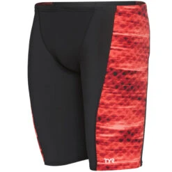 TYR - Men’s Castaway Hero Jammer Swimsuit - Red 9 TYR - Men’s Castaway Hero Jammer Swimsuit - Red -Funky Trunks Store tyr men s castaway hero jammer swimsuit red 3