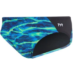TYR - Men’s Lambent Blade Racer Swimsuit - Blue/Green 8 TYR - Men’s Lambent Blade Racer Swimsuit - Blue/Green -Funky Trunks Store tyr men s lambent blade racer swimsuit blue green 3