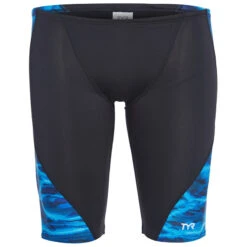 TYR - Men’s Lambent Blade Splice Jammer Swimsuit - Blue -Funky Trunks Store tyr men s lambent blade splice jammer swimsuit blue 4
